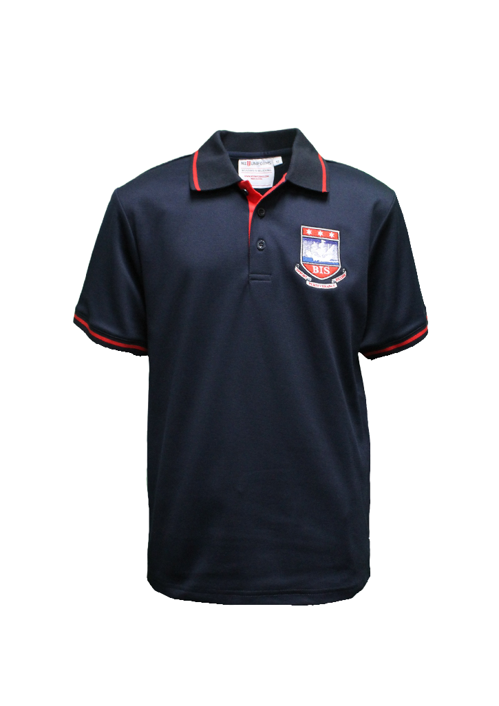 Belmont Intermediate Polo SS Navy/Red