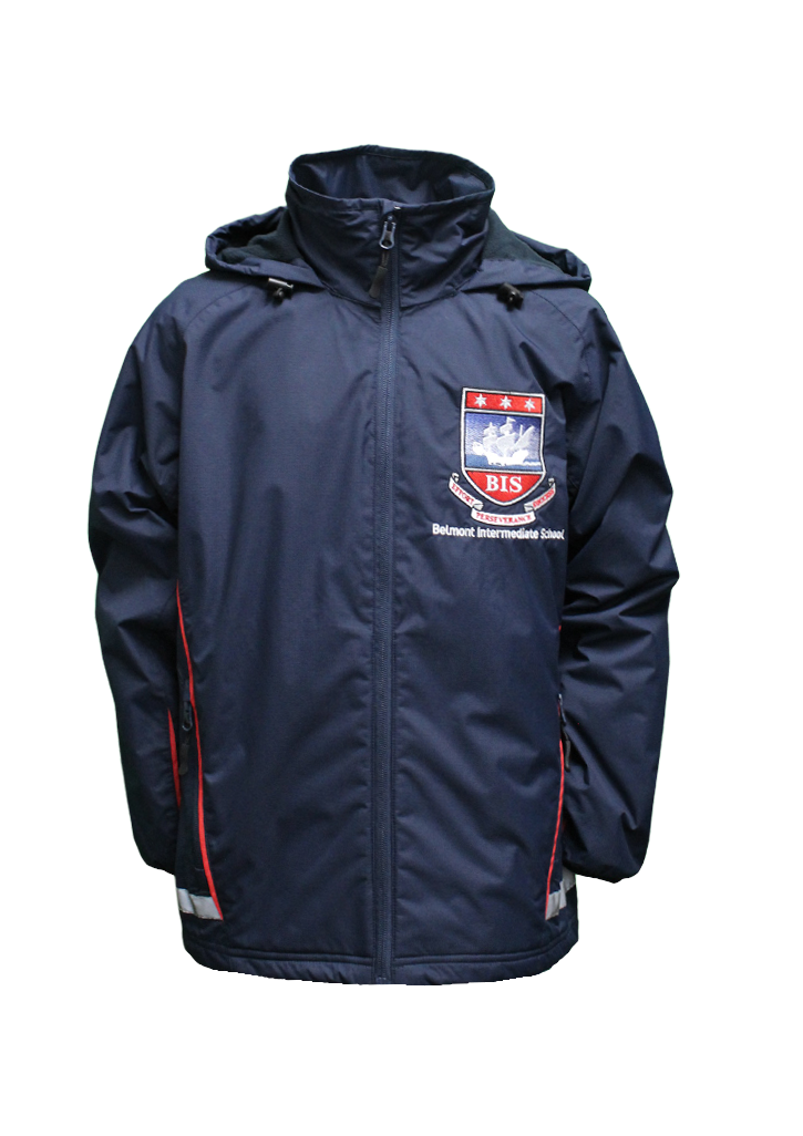 Belmont Intermediate Track Jacket Navy/Red